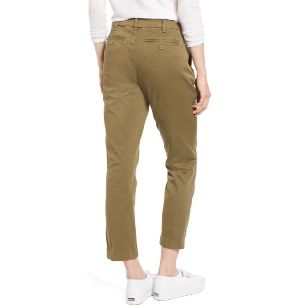 NWT J.Crew High Rise Slim Boy Chino Pants 37 - Picture 5 of 8